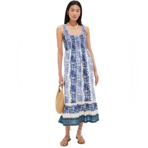 Tuckernuck Bondi Blues Cotton Voile Mallie Dress. S. NWT.